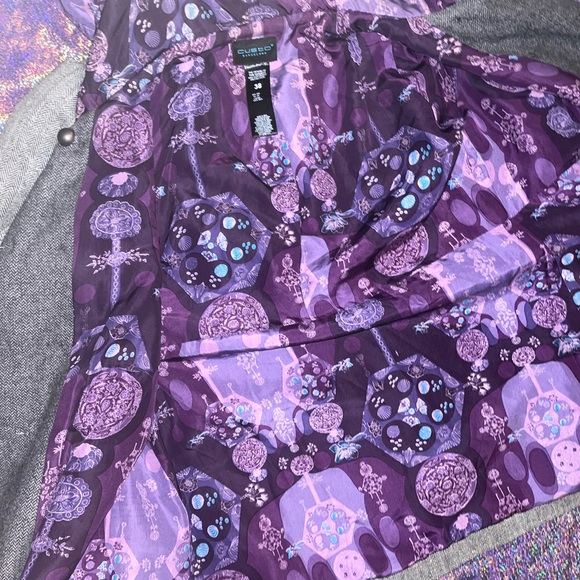 Custo Barcelona size 38 gray tweed embellished - Picture 6 of 8